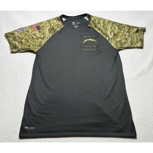 Minnesota Vikings Nike Dri-Fit NFL Salute to Service Shirt Mens Medium Football - Picture 1 of 11